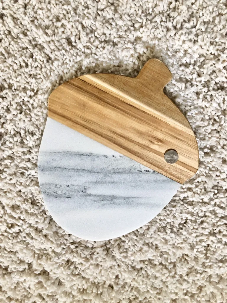 Masterclass Acorn Marble & Acacia Wood Cheese Board photo 1