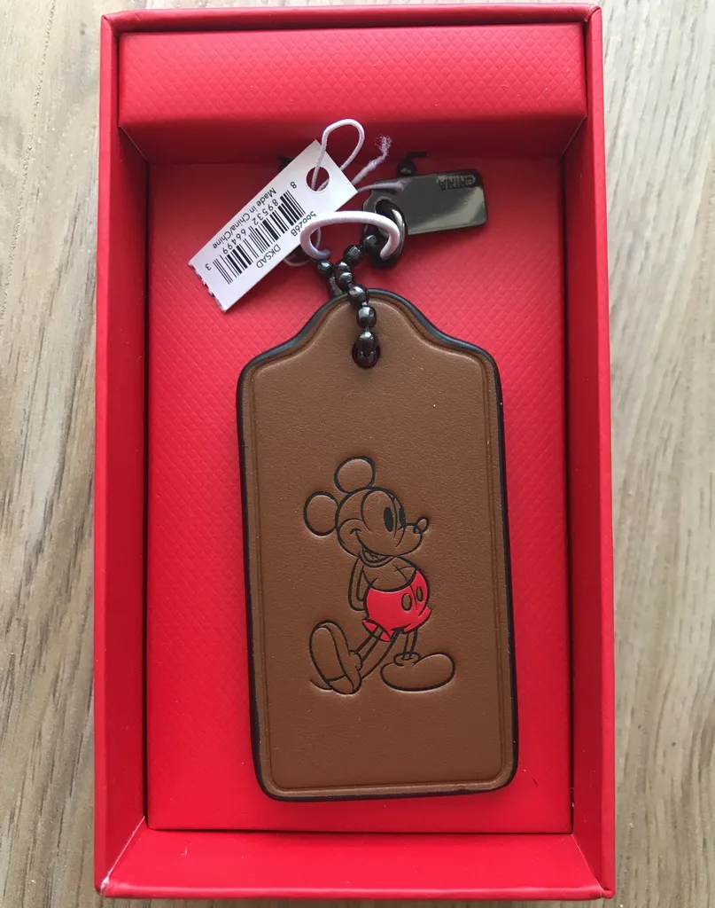 BNIB Disney X coach Bag Charm/ Key Chain photo 1
