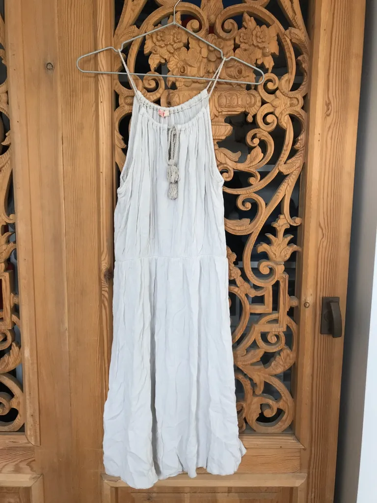 Breezy pale grey summer dress photo 1