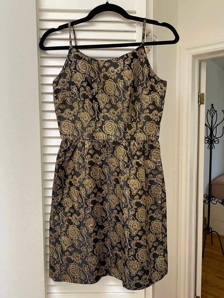 Black And Gold Party Dress photo 1