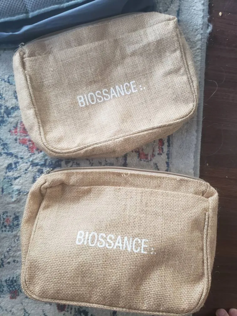 Jute (?) Cosmetic Bags photo 1