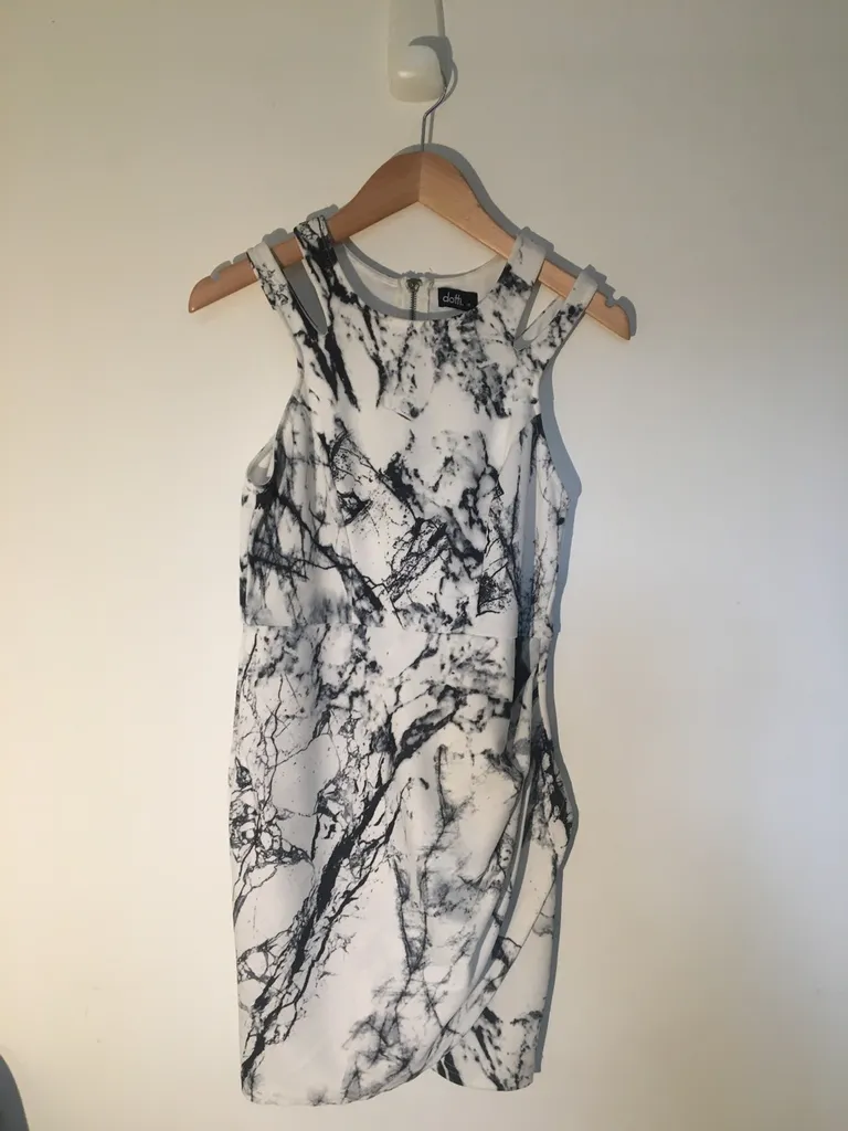 Black And White Marble Dress photo 1