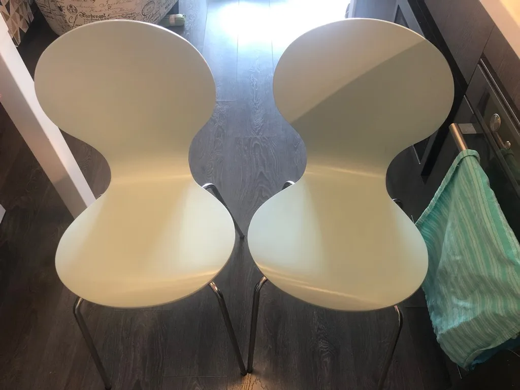 2 Structube Bunny Bentwood Chairs In Blue photo 1