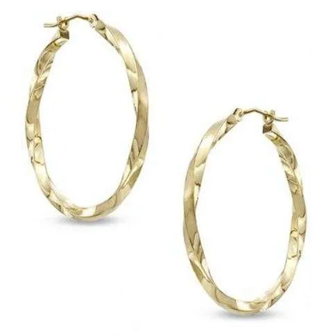 BNIB - CUCHARA Twist Hoops - Gold photo 1