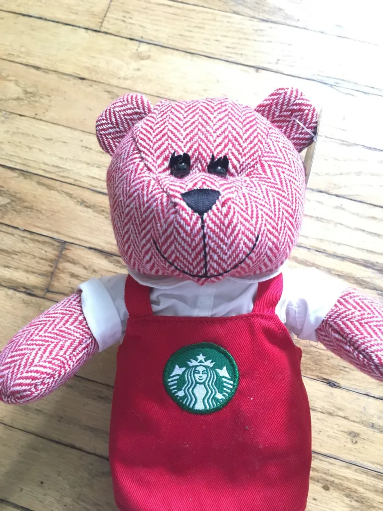 Starbucks Christmas 2016 Barista Bear Plush photo 1