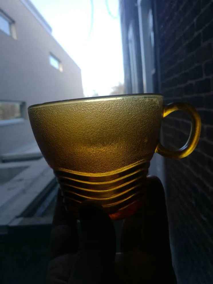 Retro Amber Glass Set photo 1