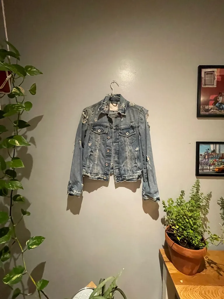 XS Zara Denim Jacket photo 1