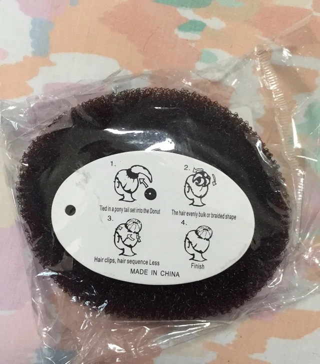 Dark Brown Hair Donut photo 1