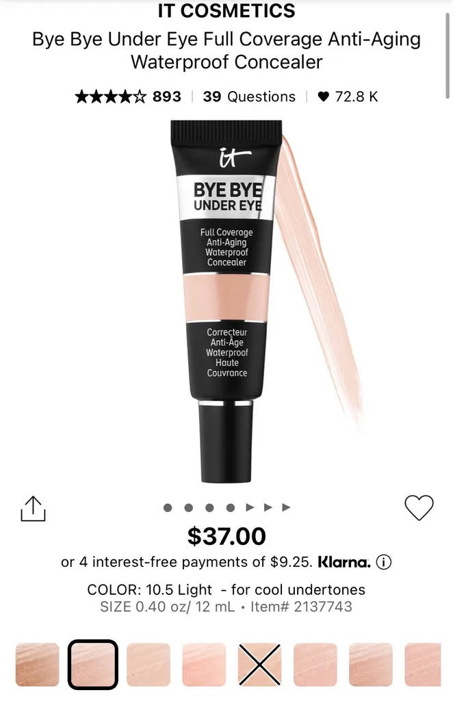 IT cosmetics concealer photo 1