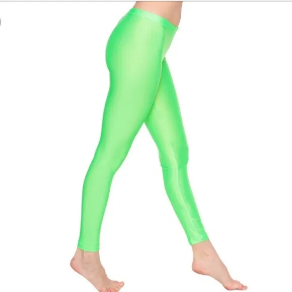 BNWT American Apparel Green Leggings small photo 1