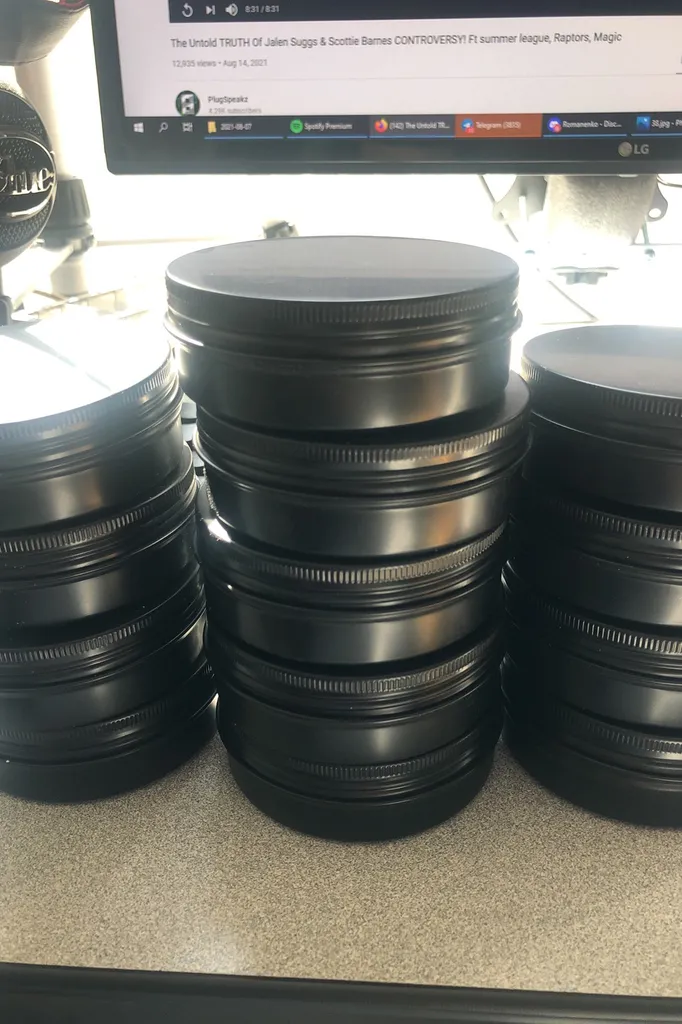 13 Empty DIY tins 4oz photo 1