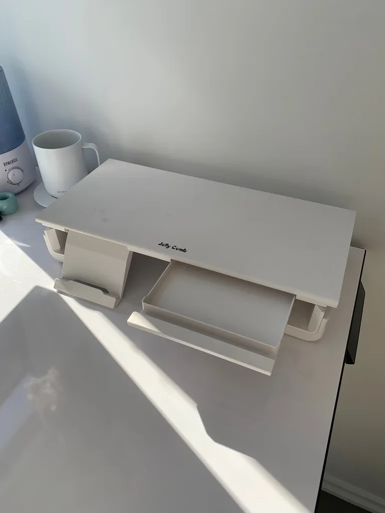 White Laptop & Monitor Riser photo 1