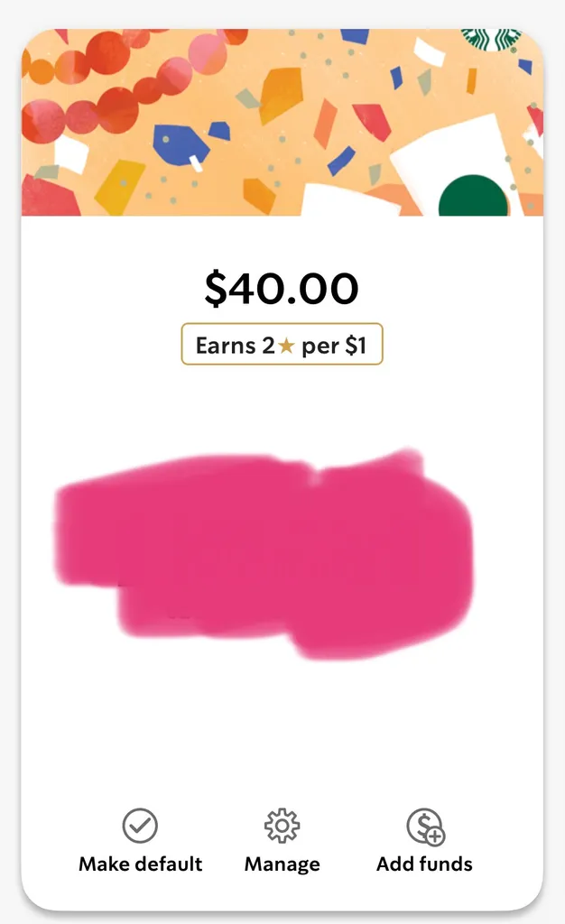 $40 Starbucks GC photo 1