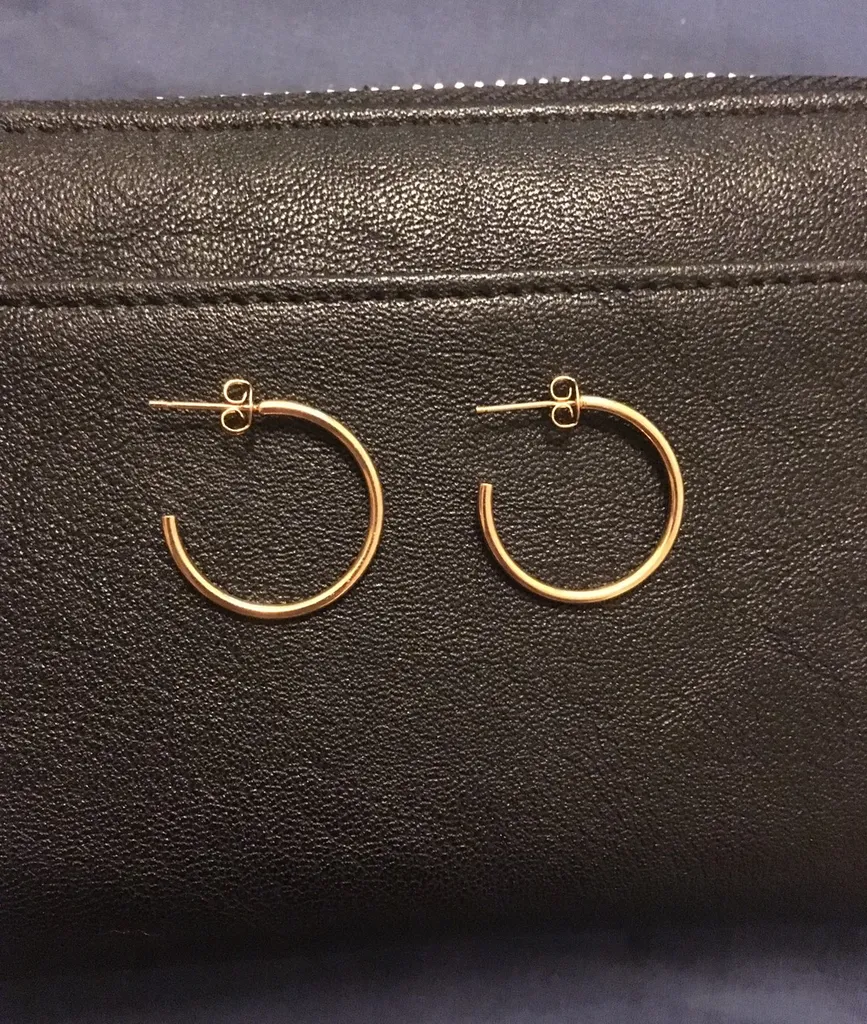 Gold Hoops - Medium Sized? photo 1