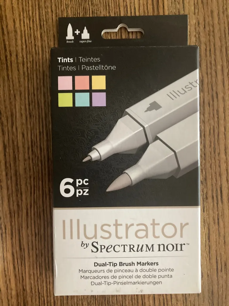 BNIB* Spectrum Noir Dual Tip Brush Markers "Tints" Set photo 1