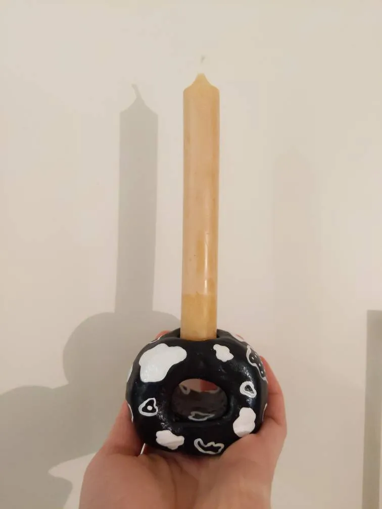 Handmade Clay Candleholder photo 1