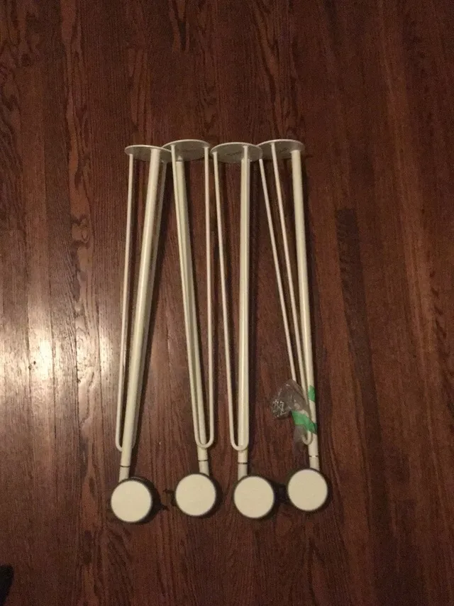 IKEA Desk Legs With Casters - Krille photo 1