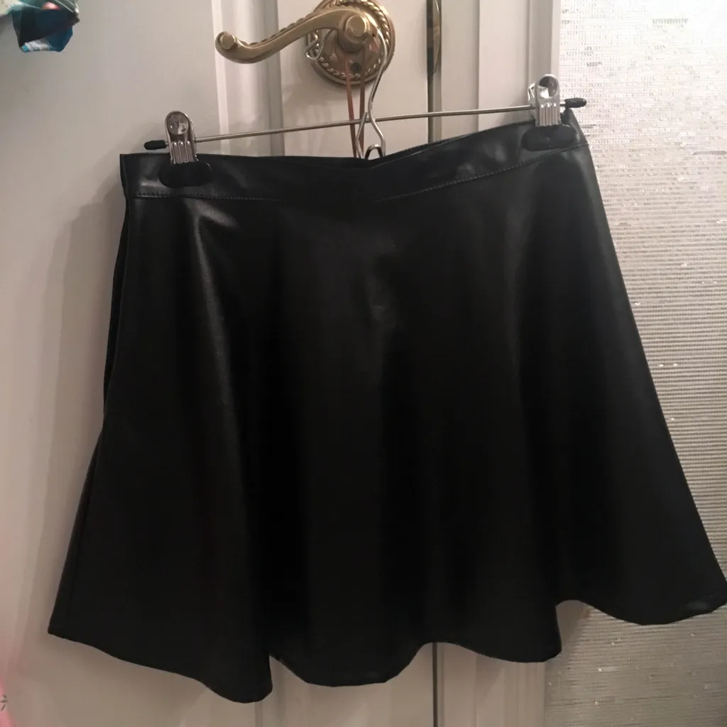 american apparel leather circle skirt photo 1