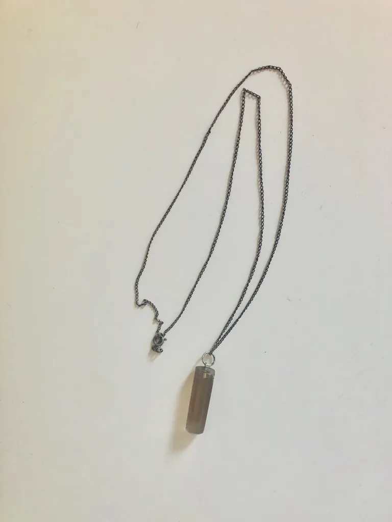 Crystal On Silver Chain photo 1