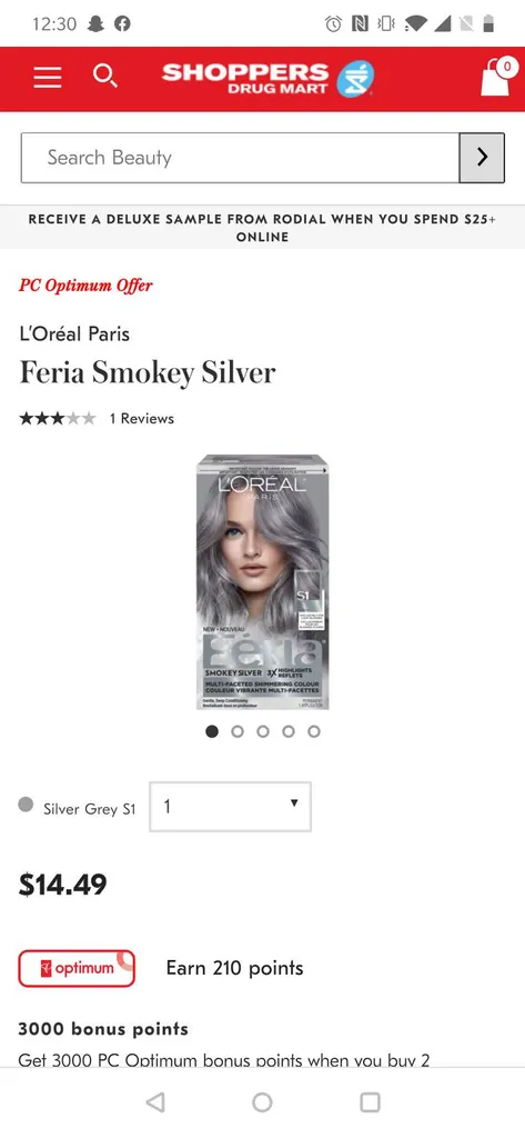 BNIB L'Oreal Silver Box Dye photo 1