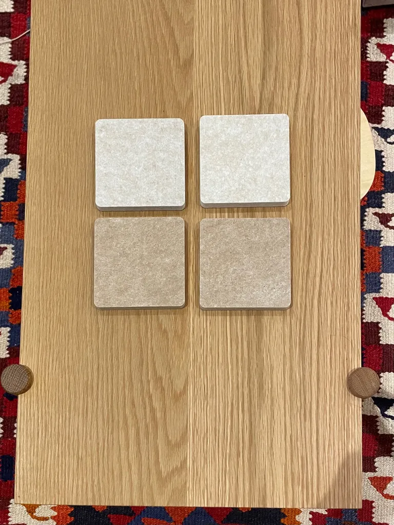 Set of Four Felt Coasters photo 1