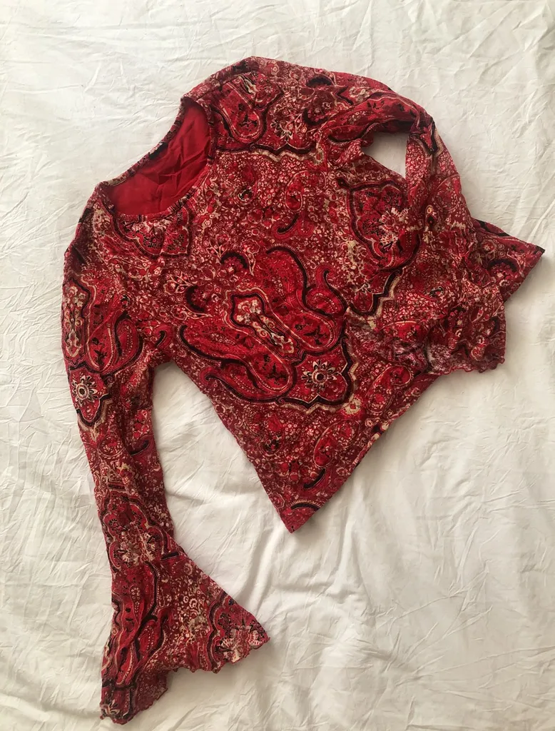 Paisley Bell Sleeve Top photo 1