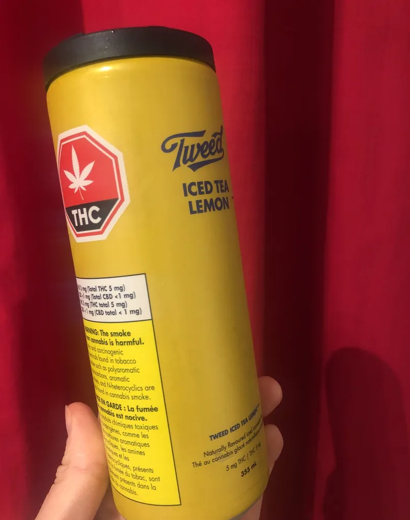 Tweed Cannabis Iced Tea Lemon Drink photo 1