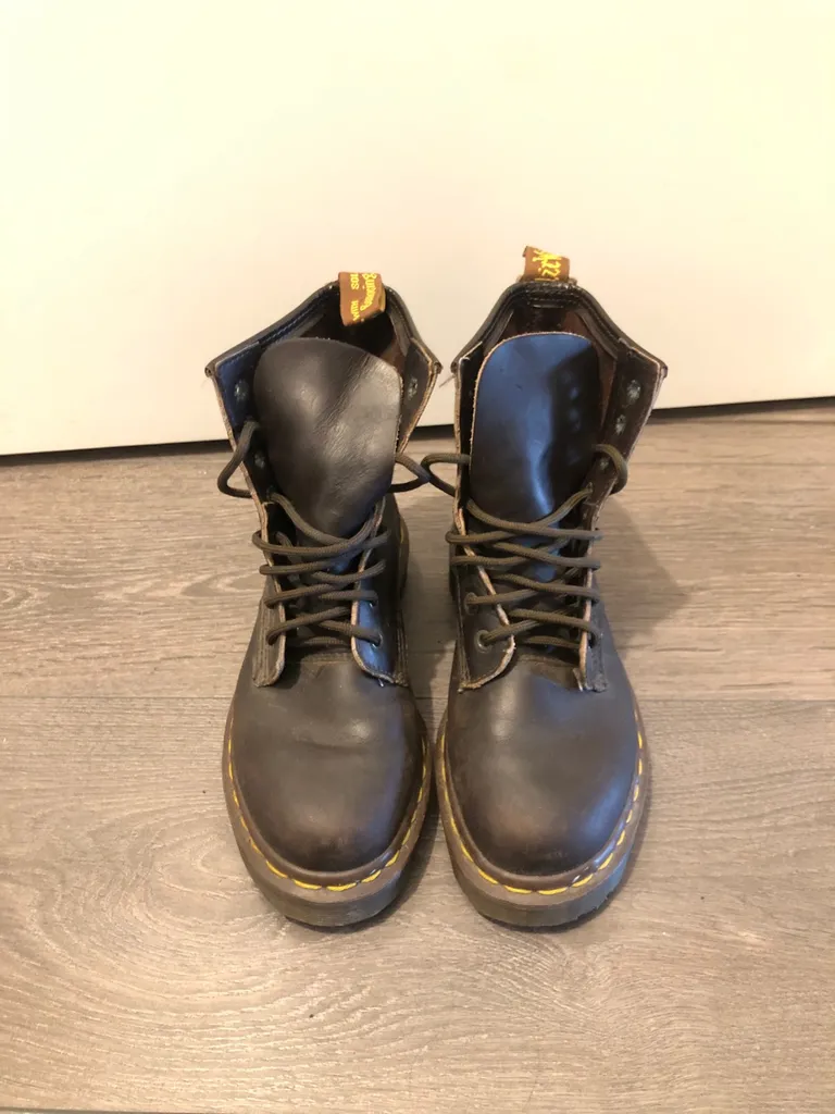 Brown Doc Martens Boots photo 1