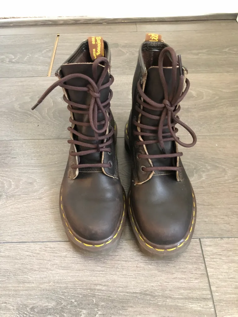 Brown Doc Martens Boots photo 1
