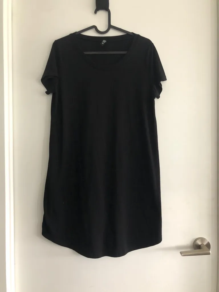 Black T-shirt Dress photo 1