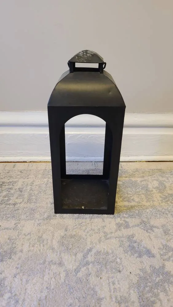 Large Black Decorative Lantern photo 1