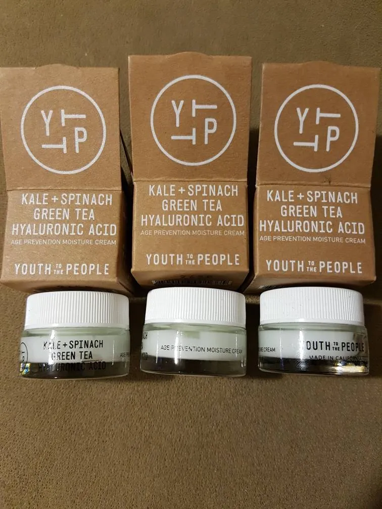 3 New Unused 15 Ml Youth To The People Kale + Spinach Green T... photo 1