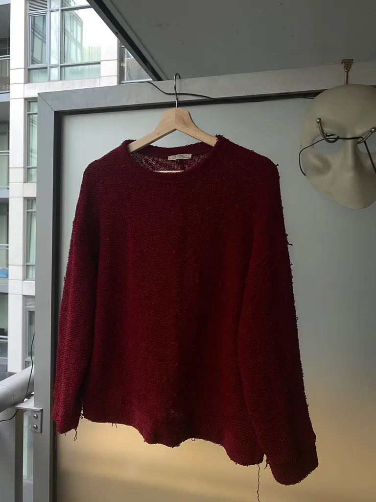 zara red sweater photo 1