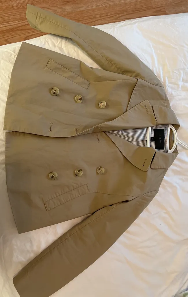 J Crew Cropped Trench 00P photo 1