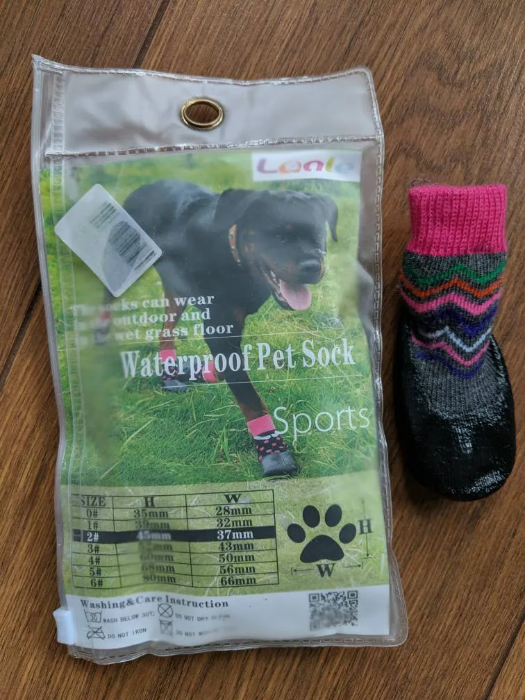 Brand New Waterproof Dog Socks photo 1