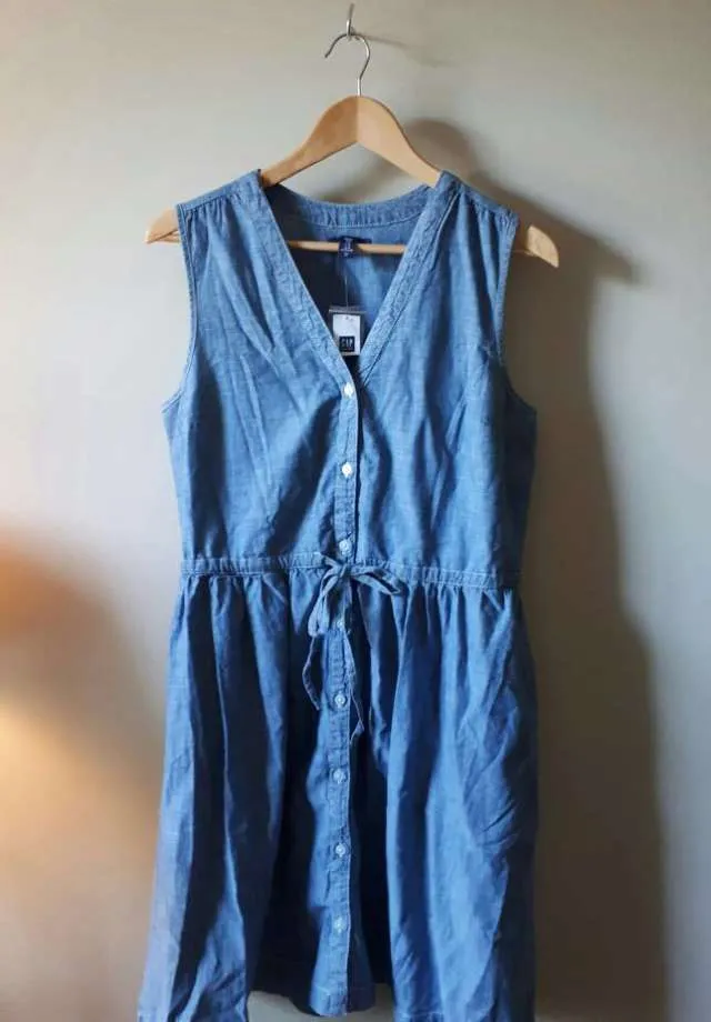 Denim GAP Drawstring Dress photo 1