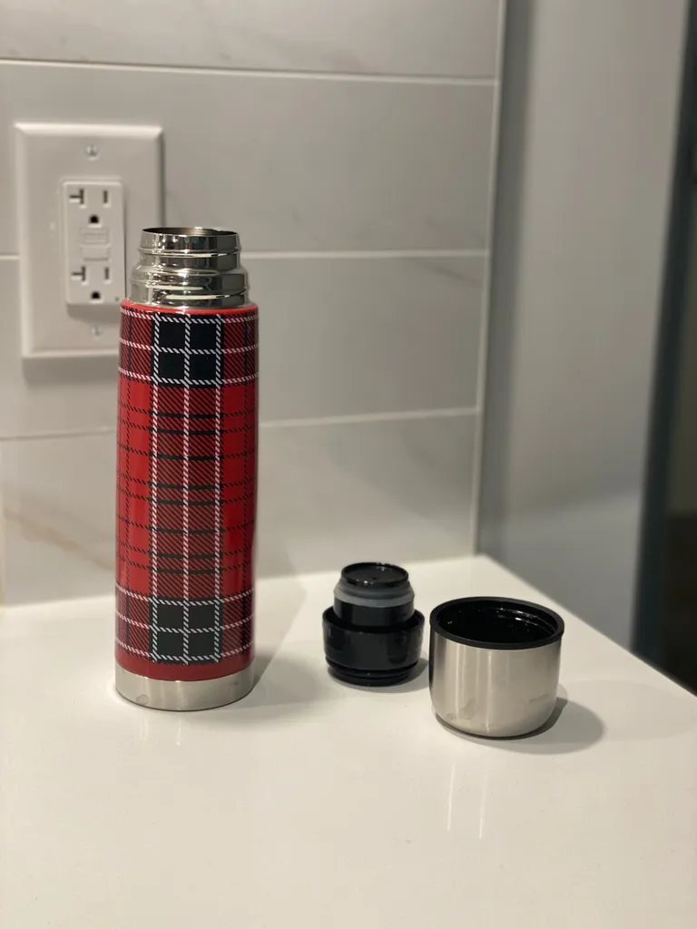 Plaid Thermos photo 1