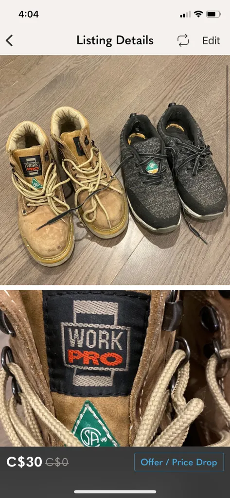 Steel Toe Work Shoes photo 1