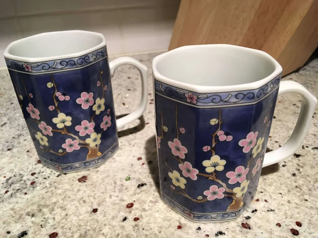 2 cherry blossom mugs photo 1