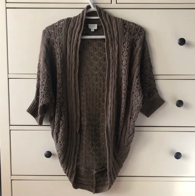 Knit Open Front Sweater photo 1