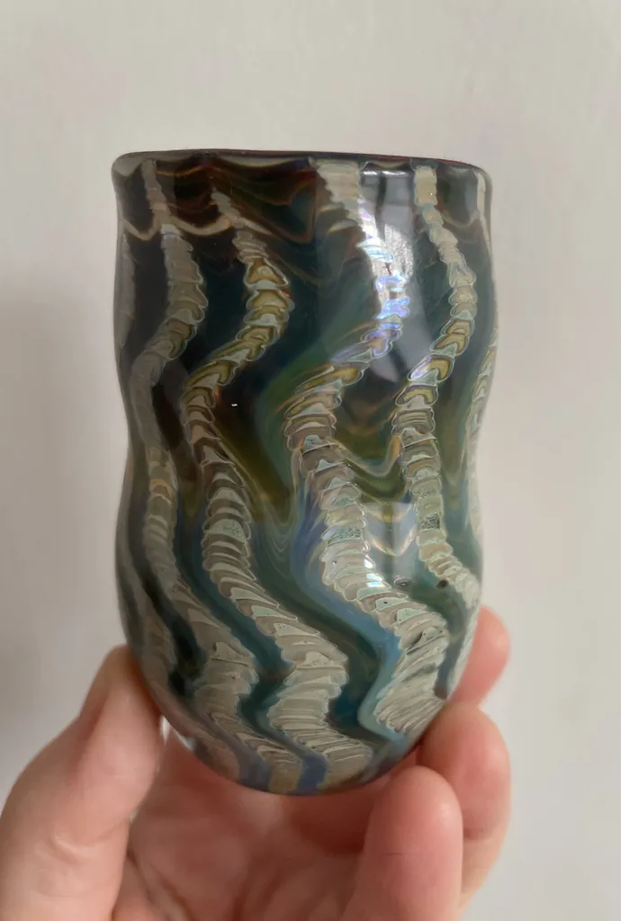 Hand Blown Glass Vessel. photo 1