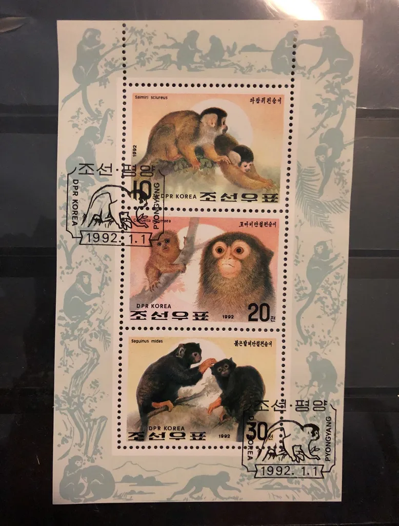 3 Korean Postage Stamps photo 1