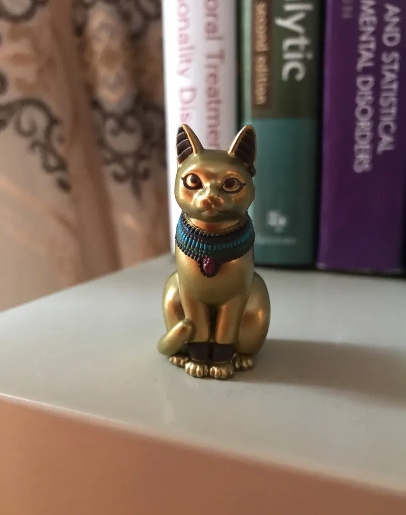 Egyptian Cat Mini Figurine photo 1