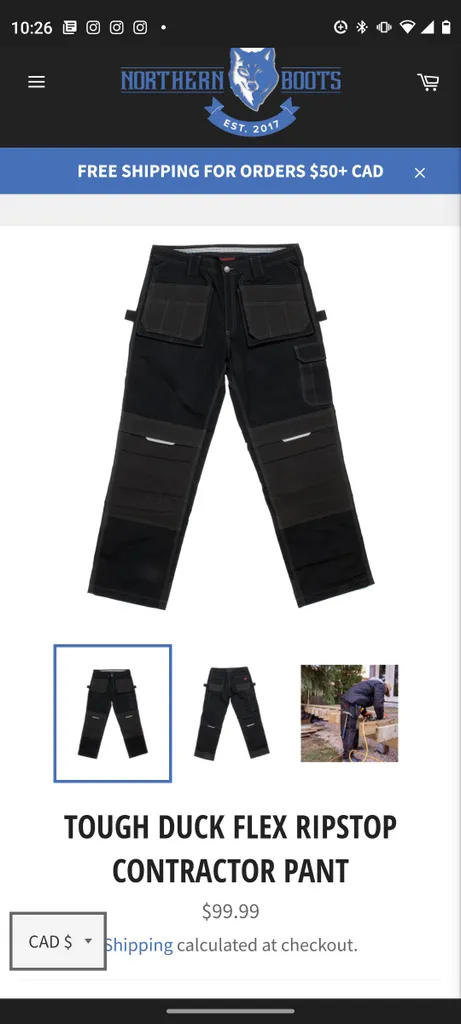 New Tough Duck Construction Pants (40W 32L) With LOTS of Pock... photo 1