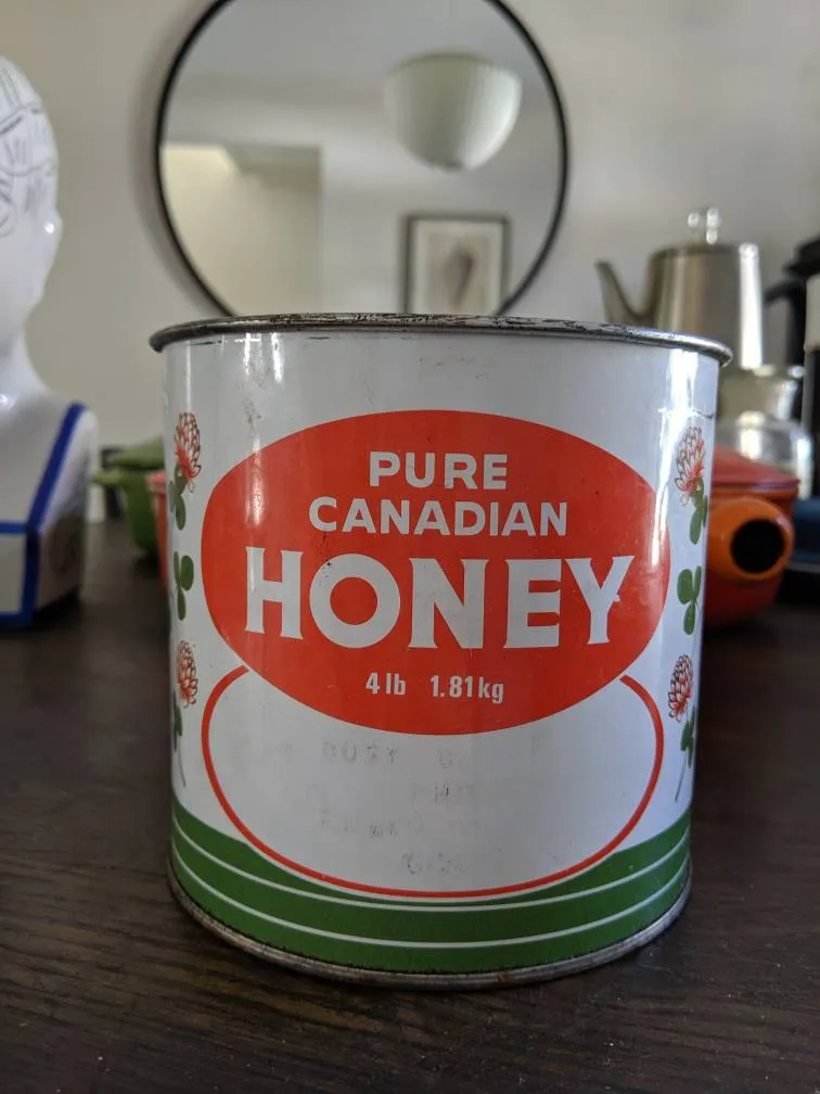 Vintage Honey Tin photo 1