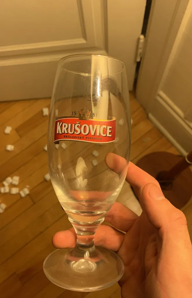Krušovice Beer Glass photo 1