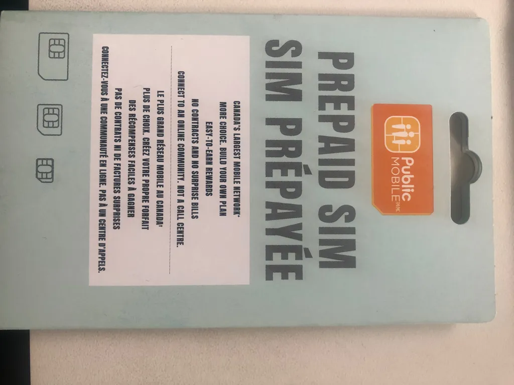 Public Mobile Prepaid SIM photo 1