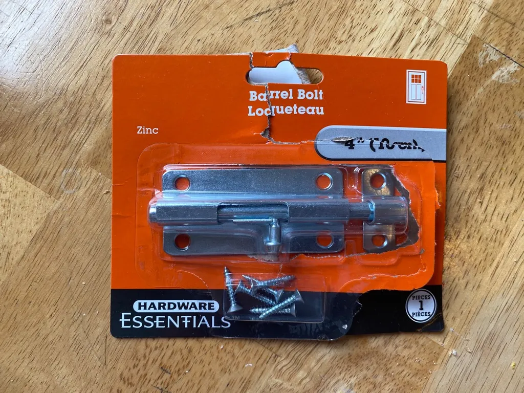 Barrell bolt/sliding lock photo 1