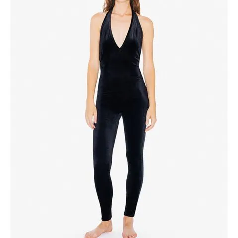 American Apparel Velvet Jumpsuit photo 1