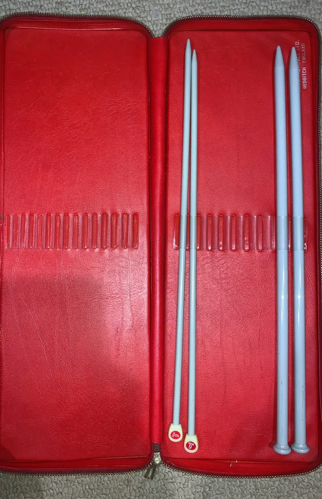 Vintage Knitting Needle Case photo 1